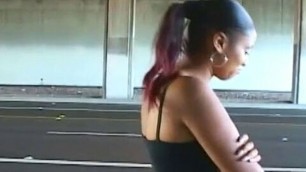 Big Ass Ebony Picked Up On Bus Stop And Fucked