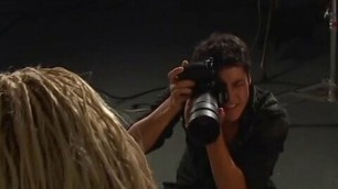 Male photographer takes pictures of five blondes fucking